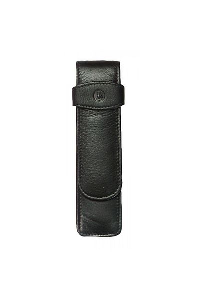 Pelikan Leather Pen Case TG21, Color Black, Material Genuine Leather, Holds 2 Writing Instruments