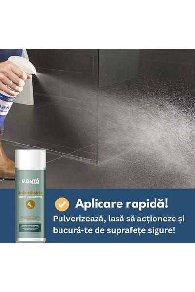 MONTO Spray 400ml – Protecție Antiderapantă pentru Piatra, Gresie și Trepte, Uz Interior și Exterior