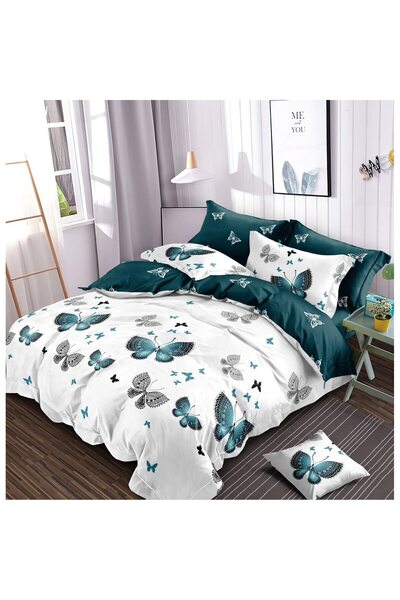 Kotonia Home Finet thick bed linen, consisting of 6 pieces, XXL - Butterfly pattern, YoYo, 29