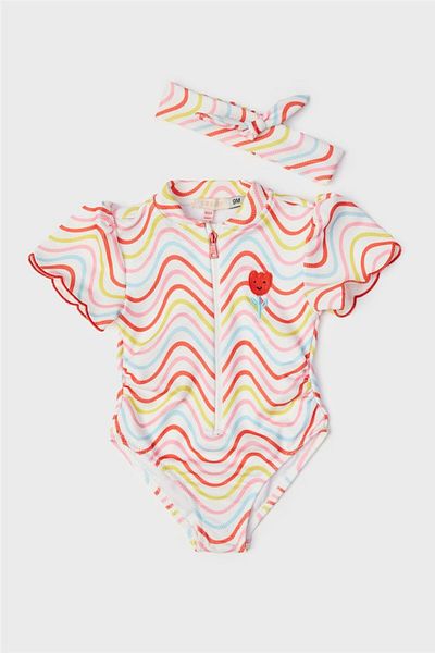 GB Baby Baby Girl Patterned Swimsuit