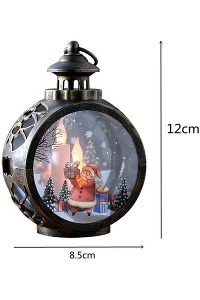 Haimanba Christmas decoration, lantern model, LED, white, 12 x 8.5 cm