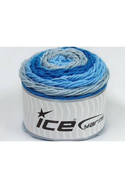Ice yarns (2 قطعة 140 جرام) عبوة من قطعتين من الكيك الأكريليك باللون الرمادي ...