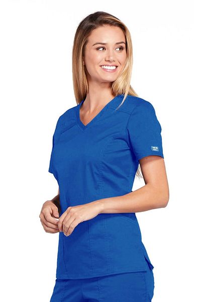 Cherokee Core Stretch Halat Medical Cambrat pentru Femei Royal | Cherokee WorkWear Core Stretch Marime Uniforma: XL