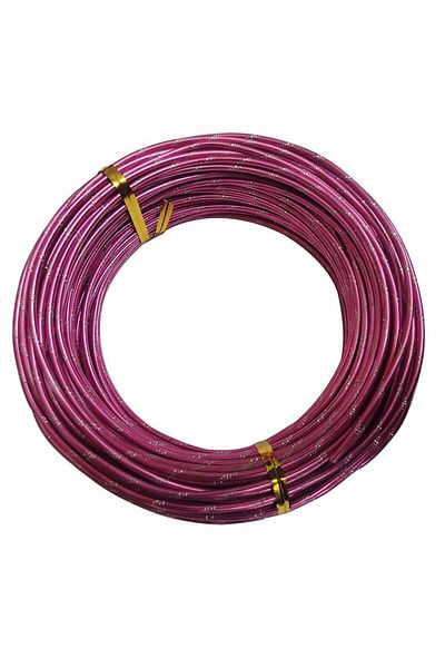 DZDSBB garden/craft wire roll, aluminum, purple, 20 m x 2 mm