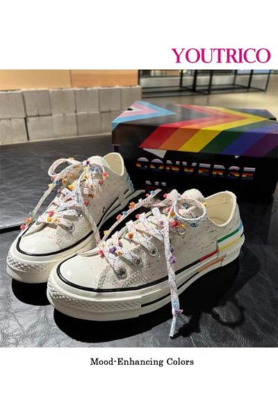 Youtrico 1 Pair Dopamine Color Pompom Shoelaces - 12cm Polyester-cotton Laces