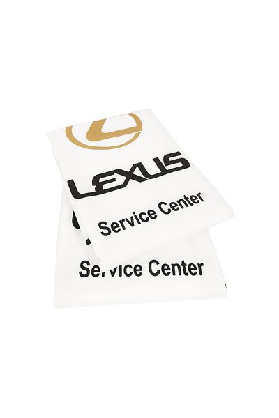 Lexus Car Seat Covers 2PCS – Dust & Dirt Protection for Service Center & Daily Use White