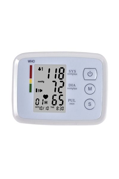 JustZEN Tensiometru de brat A 155, 0-280 mmHg, complet automat cu senzor de mare precizie, Ecran LCD