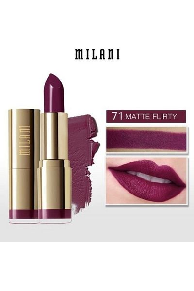 MILANI Color Statement Matte Lipstick 71 Matte Flirty – Bold, Cruelty-Free, Nourishing Lipstick 5g
