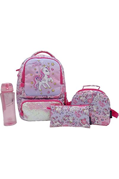 Atrium حقيبة ظهر يونيكورن كلاسيك 4 في 1 اقتصادية مع ملحق - 16 بوصة