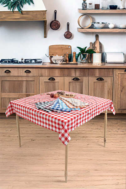 Fırsato Colorful Square Patterned Tablecloth 160X160Cm