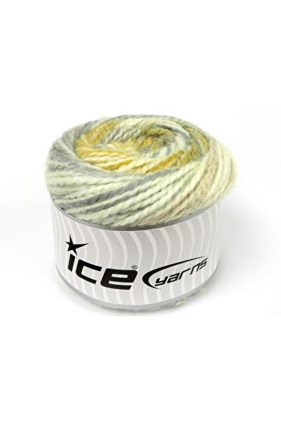Ice yarns 2 × 150 جرام. أقمشة أنجورا الألبية، أنجورا، رمادي أكريليك، ذهبي، كا...