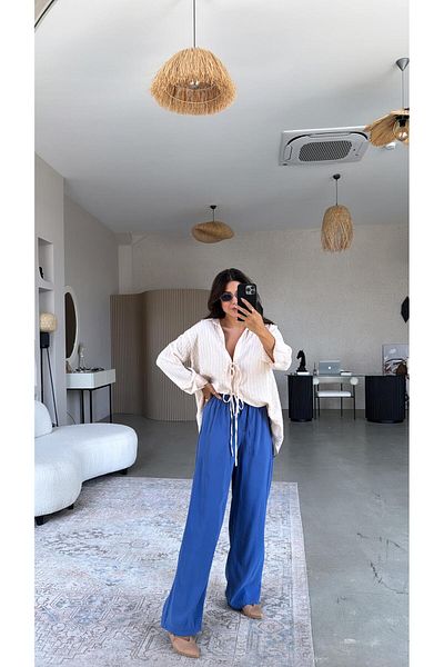 Buket Teke Indigo Massi Trousers