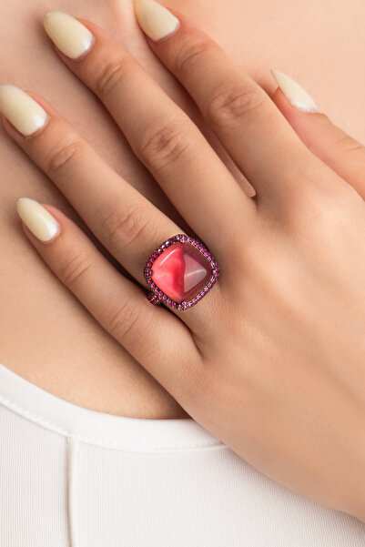 So CHIC... Sihirli Ayna 18 Ayar Sarı Altın Kaplama Gümüş Tasarım Yüzük