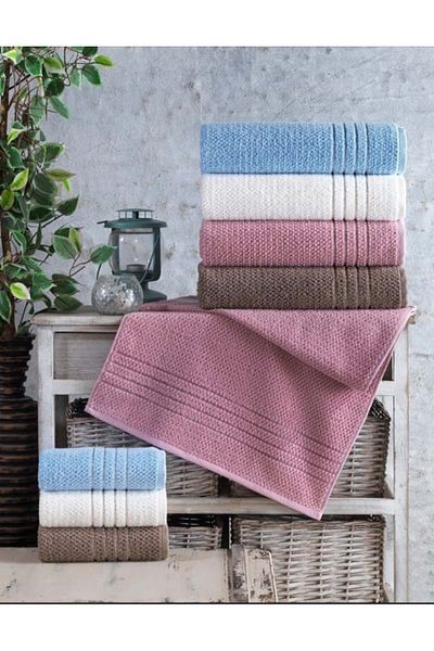Wovna Jacquard 4-Piece 90X150 Bath Towel Carry