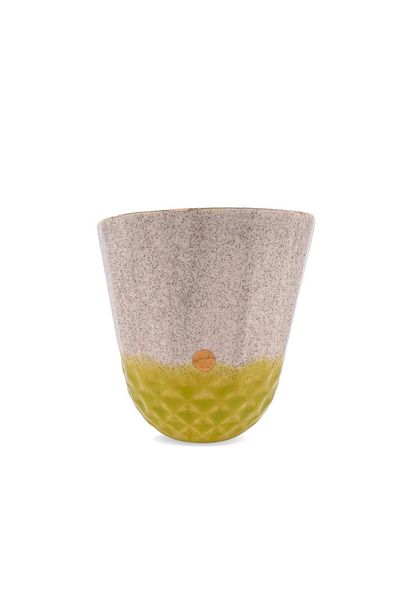 uğurlu dükkan Luxury Crystal Cup (280 ml) Large Size - Mustard Yellow