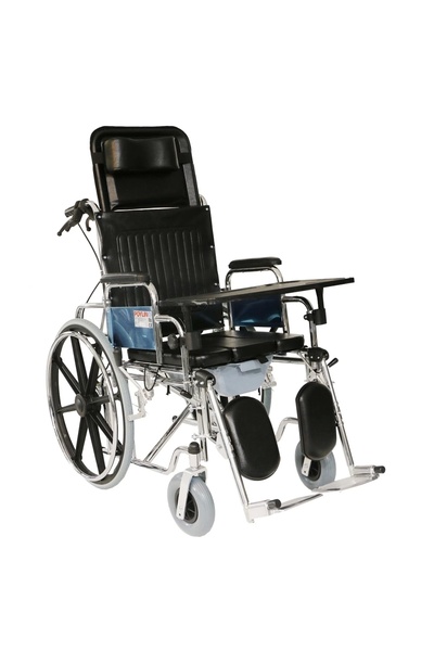 POYLİN Poylin Banyo Tuvalet Sandalyesi | Sırt Yatar, Ayak Kalkar, Katlanabili...