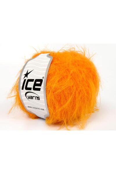 Ice yarns 6×50 جرام. صوف ميرينو فاخر بلون برتقالي نيون، صوف ميرينو، شتوي، صوف