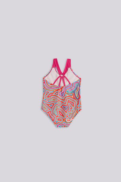 Tyess Girl Patterned Swimsuit