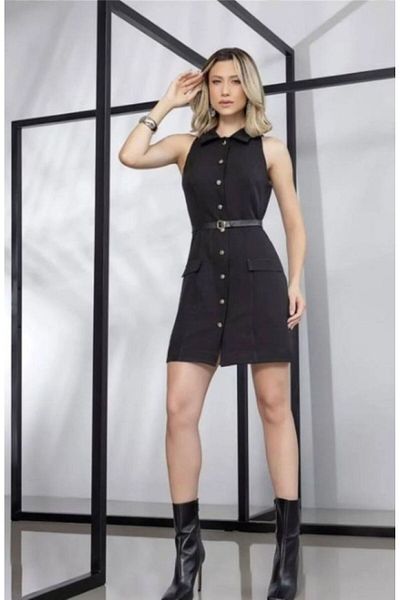 GButik's Shirt Collar Dress