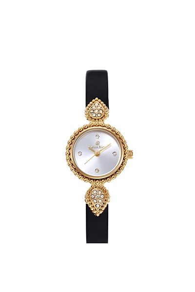 Generic Women's black leather watch