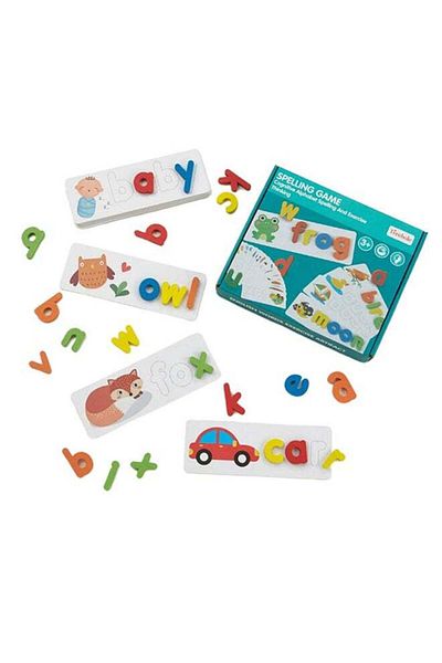 COOYA Spelling Learning Toy Exercise Thinking Colorful See and Spell Game for Kids 3 +Years 9.76x8.27x1.65