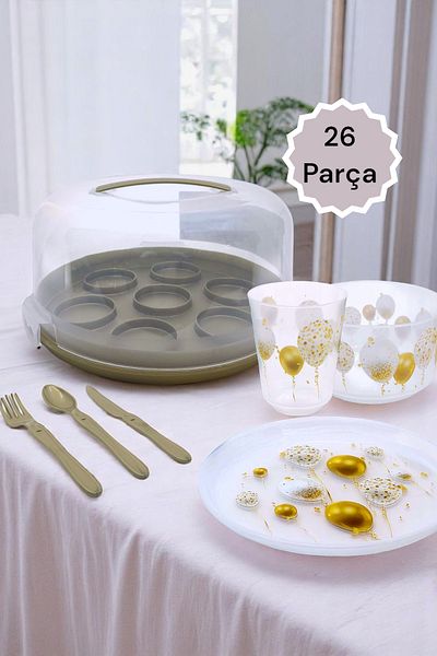 Şahane Pazar Gala Picnic Set 26 Piece Party Set for 4 People Spl7584