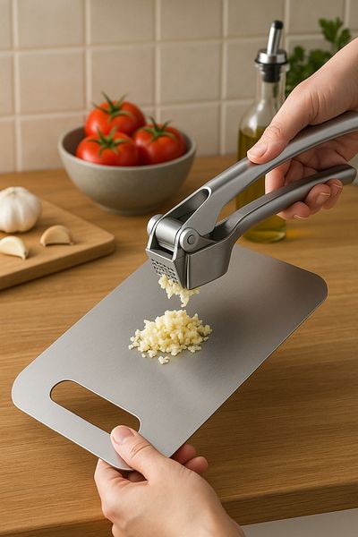 Lumisa Home Stainless Steel Kitchen Cutting-Chopping Board 23X33 cm (Antibacterial)