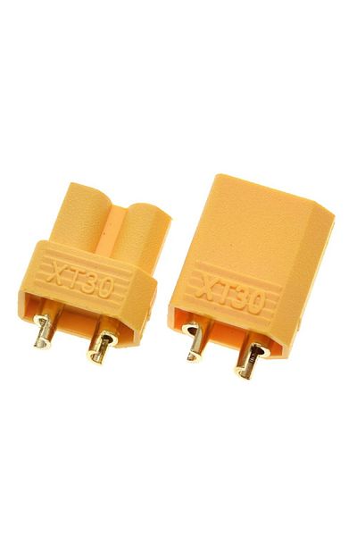 OEM Pair of Bullet Connectors for RC Lipo batteries, XT30