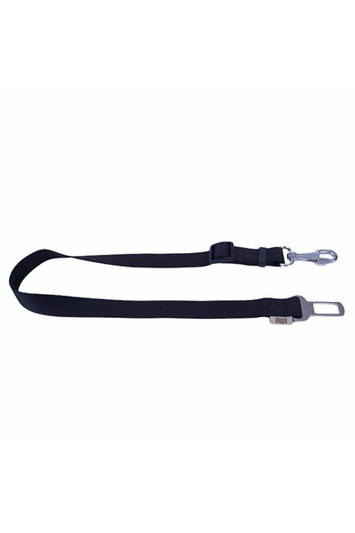 Doggie مقود سفر للكلاب بحزام أمان منسوج أسود متوسط 2.5x50-80 سم