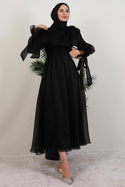 GİYZAMİLA Misha Hijab Dress Black