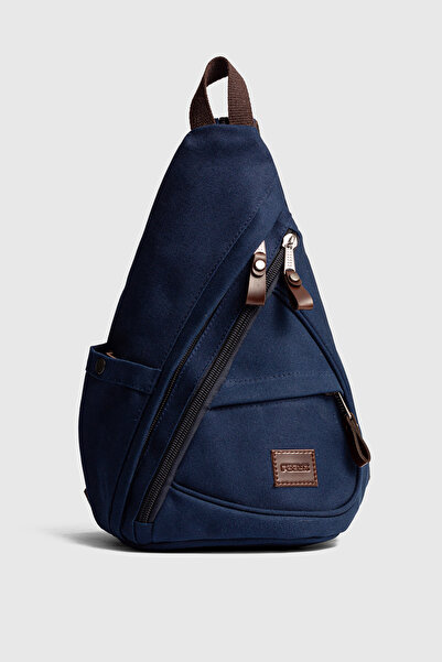 Fiyaka Gk73 Canvas Backpack Shoulder Bag Sports Bag Dark Blue