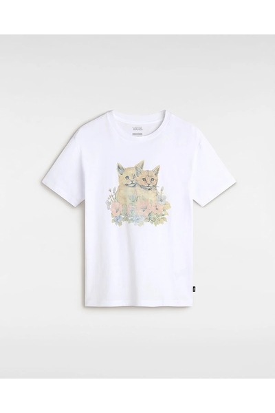 Vans Smitten Oversized Ss Kadın T-shirt VN000MD2WHT1