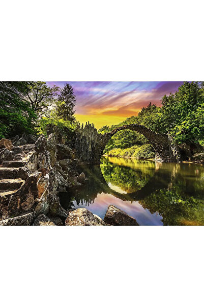 Trefl PUZZLE 1000 PREMIUM PLUS FOTO ODYSSEY RAKOTZ MOST V KROMLAU, NĚMECKO