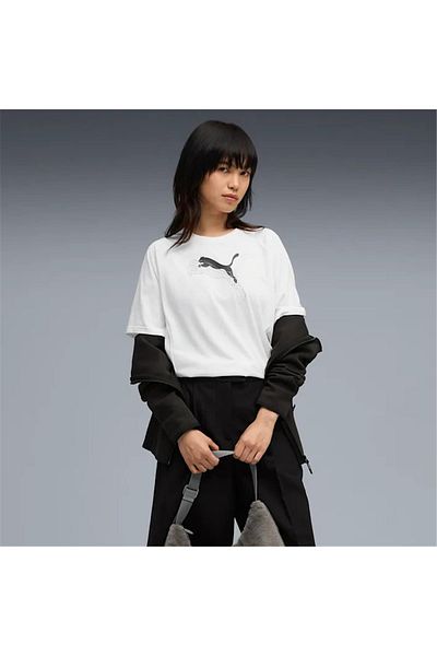 Puma 688139 02 Evostripe Graphic Tee Women's Casual T-Shirt