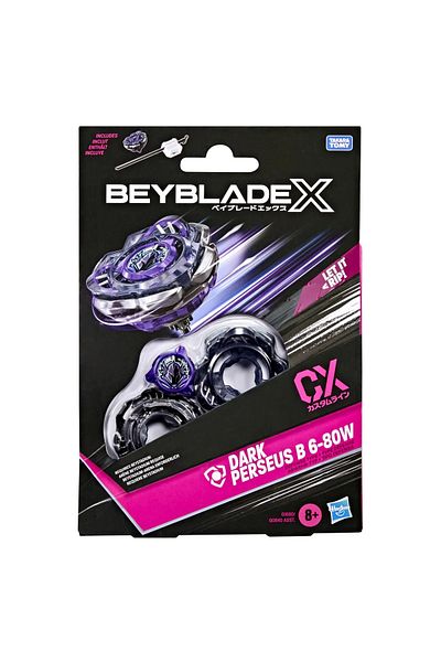 BEYBLADE X LET IT RIP LAUNCHER AND WHEEL SET DARK PERSEUS B 6-80W