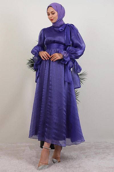 GİYZAMİLA Misha Hijab Dress Purple