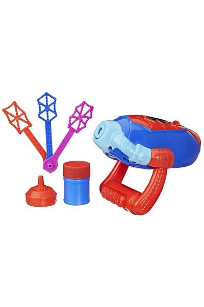 SPIDERMAN SPIDEY SI PRIETENII LUI UIMITORI MARVEL WATER WEBS LANSATOR BULE DE SAPUN