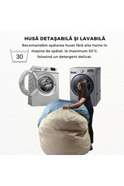 Pufrelax Fotoliu PufrelaxRelaxo XL, Material Impermeabil - Grey