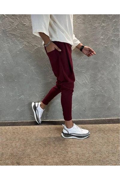 SUPERBLUE Men's Basic Carrot Shape Pants