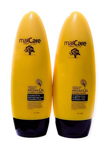 Maxcare شامبو وبلسم مغذي للشعر بزيت الأرغان المغربي العضوي من ناتشورال وندر