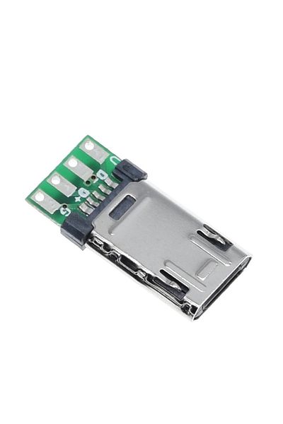 OEM MicroUSB Connector Set with 4-pin PCB, 5 pieces