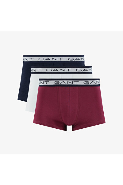 Gant Erkek Lacivert Slim Fit Logolu 3'lü Boxer