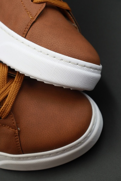 Sanvio Tarzkar Pánské hnědé denní ortopedické prošívané lehké sportovní boty s podrážkou Eva, zaručená výdrž, tenisky