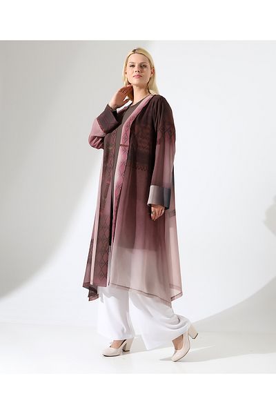 Fi'l Arz Fashion مجموعة سترة شيفون بنمط عرقي