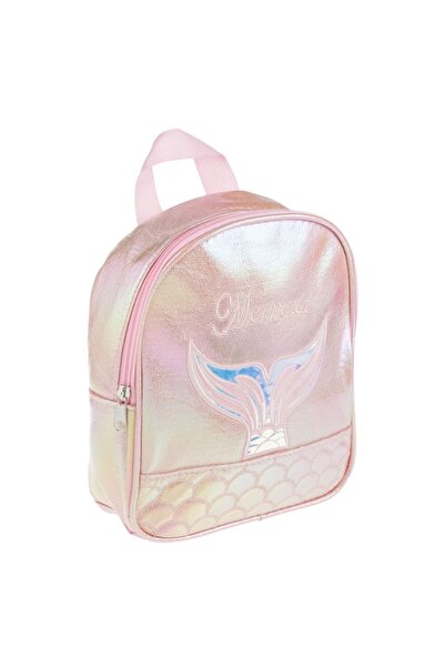 OEM Children's Backpack, Holographic Design, Mermaid Tail, Pink, Dimensions 20x7x23cm