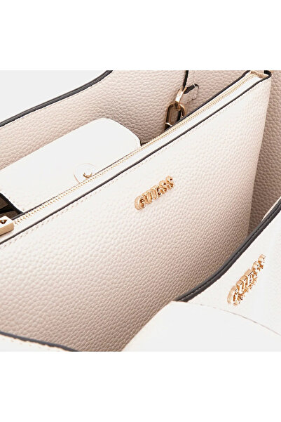 Guess Women Beige Anadela 3 Comp Satch-Bon Shoulder Bag