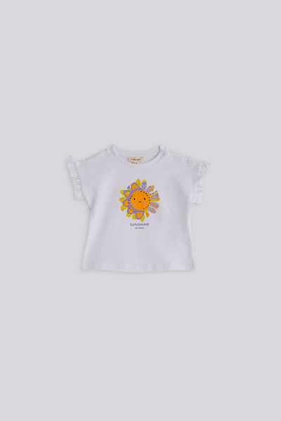 GB Baby Baby Girl Patterned Shorts and T-shirt Set
