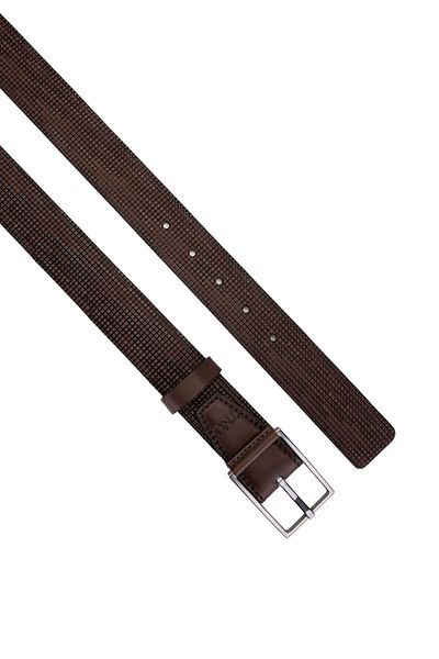 Tamer Tanca Men's Genuine Leather Brown Belt