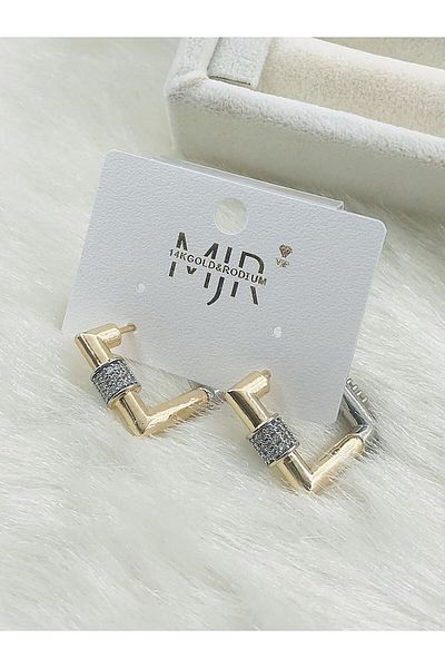 DS DİAMONDSHOP Earring Zircon Stone Model New Season Bykp-202507235