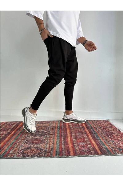 SUPERBLUE Men's Basic Carrot Shape Pants